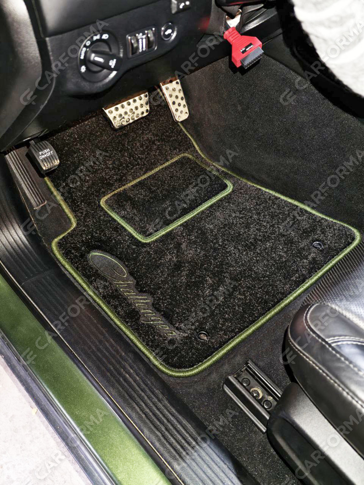 Ворсовые коврики на Dodge Challenger III 2008&nbsp;-&nbsp;2023 в Химках