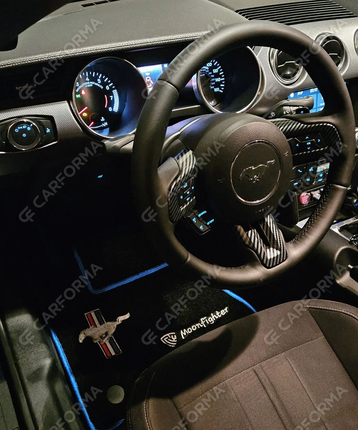 Ворсовые коврики на Ford Mustang VI 2013&nbsp;-&nbsp;2023 в Химках