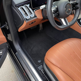 Ворсовые коврики на Mercedes S (W223, V223) 2020 - 2025 в Химках