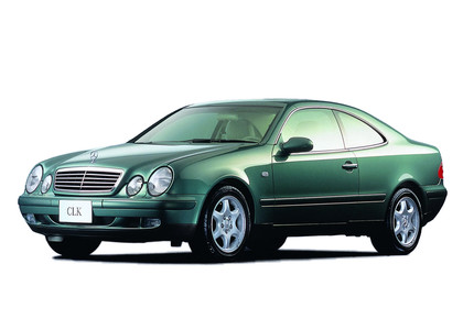 Ворсовые коврики на Mercedes CLK (C208) 1996 - 2003 в Химках