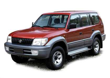 Ворсовые коврики на Toyota Land Cruiser Prado 95 1996 - 2002 в Химках